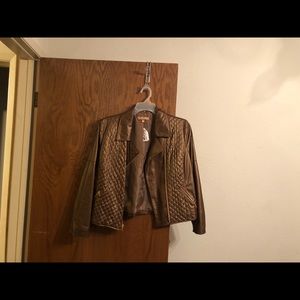 Ellen Tracy XL Gold jacket brand new with tags